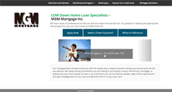 Desktop Screenshot of mgmloans.com