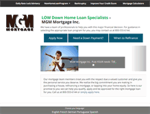 Tablet Screenshot of mgmloans.com